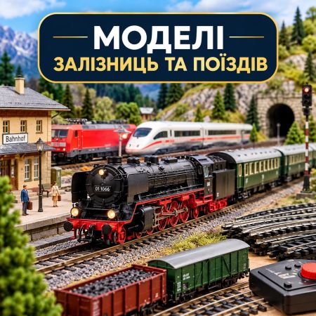 МОДЕЛІ ЗАЛІЗНИЦЬ ТА ПОЇЗДІВ