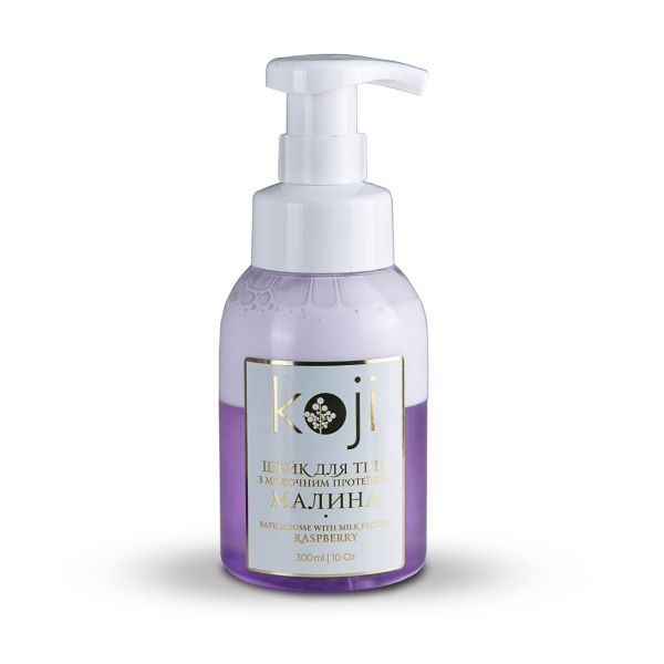 Шейк для тела с молочным протеином KOJI малина 300 мл