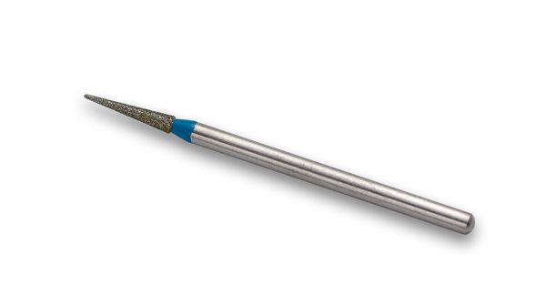 Фреза алмазная Конус, диаметр-2 мм, (синяя насечка)