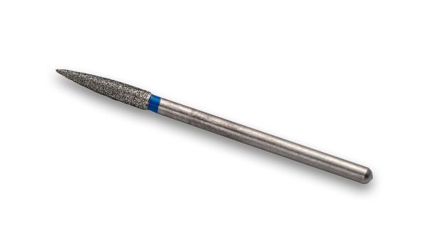 Фреза алмазная Конус, диаметр-2,7 мм, (синяя насечка)