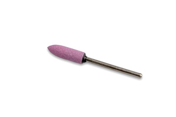 Корундовая фреза Flame XL большой удлиненный шар, диаметр 6 мм (розовый)