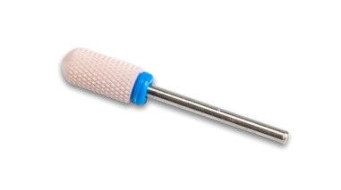 Фреза керамическая   Pink Barrel  Ball M 028  цилиндр закругленный с пластиковым кольцом  ( синяя насечка)