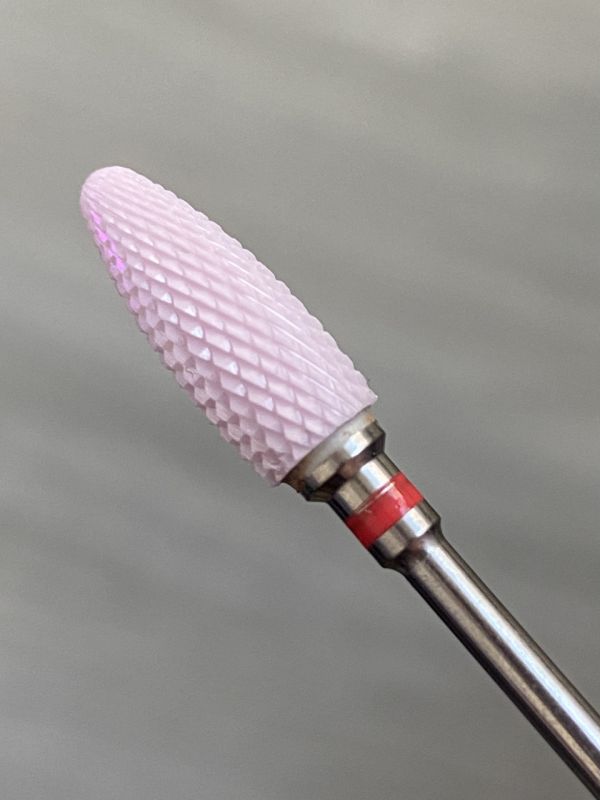 Фреза  розовая керамическая  Pink Flame F  кукуруза(красная насечка)