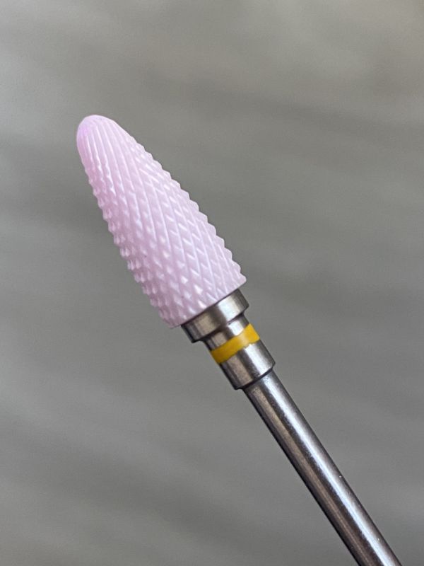 Фреза  розовая керамическая  Pink Flame XF  кукуруза( желтая насечка)