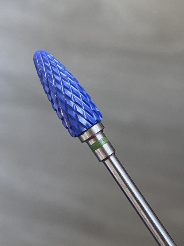 Фреза  синяя керамическая  Blue Flame С  кукуруза( зеленая насечка)