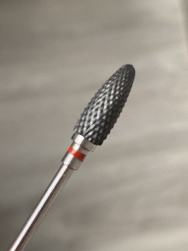 Фреза  черная керамическая  Black Flame F  кукуруза( красная насечка)