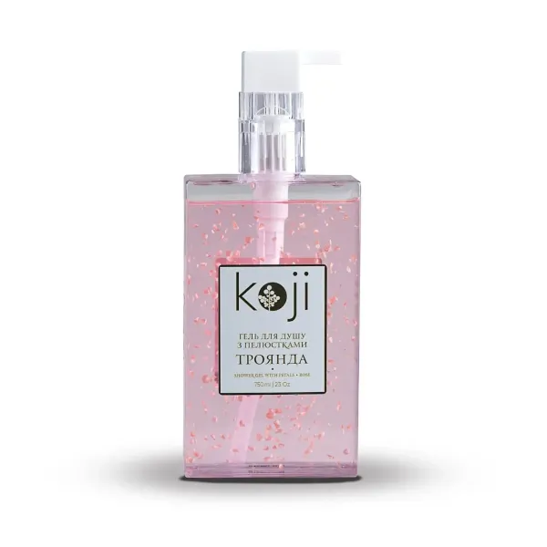 Гель для душу KOJI троянда з пелюстками 750 мл