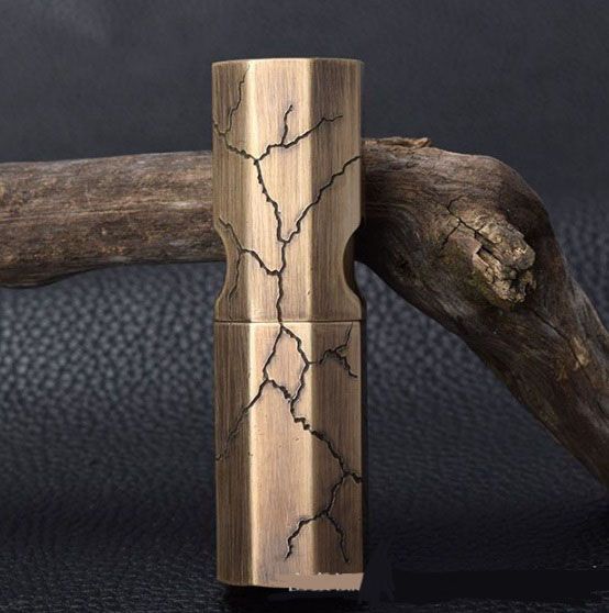 Бензинова Запальничка  KOJI  Тріщини Старого Золота