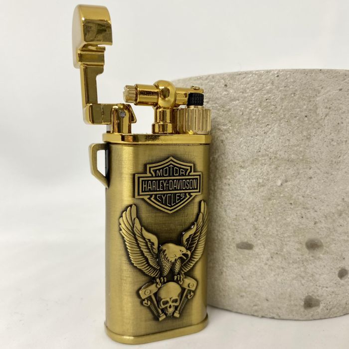 Газова запальничка Koji  Harley Davidson золотиста