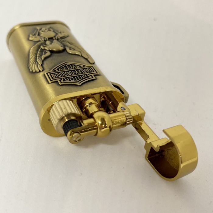 Газова запальничка Koji  Harley Davidson золотиста