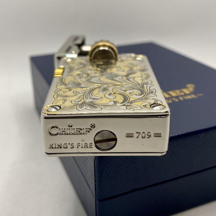 Бензинова Запальничка Chief Модель Квітковий Орнамент