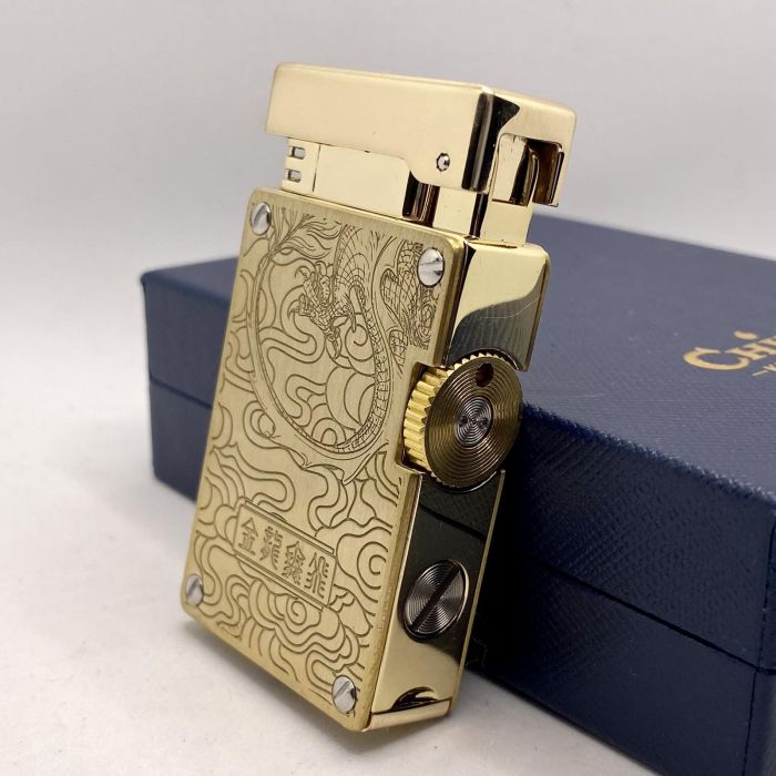 Запальничка бензинова Chief модель Золотий Дракон