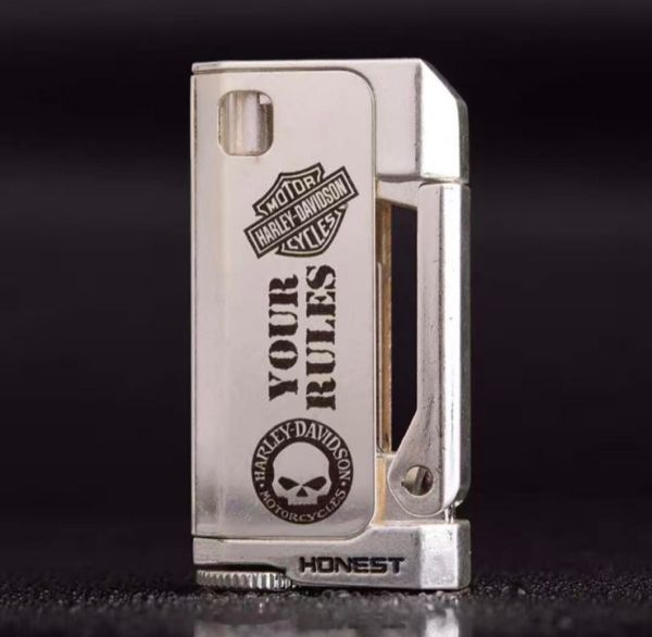 Запальничка HONEST бензинова Harley Davidson колір Silver