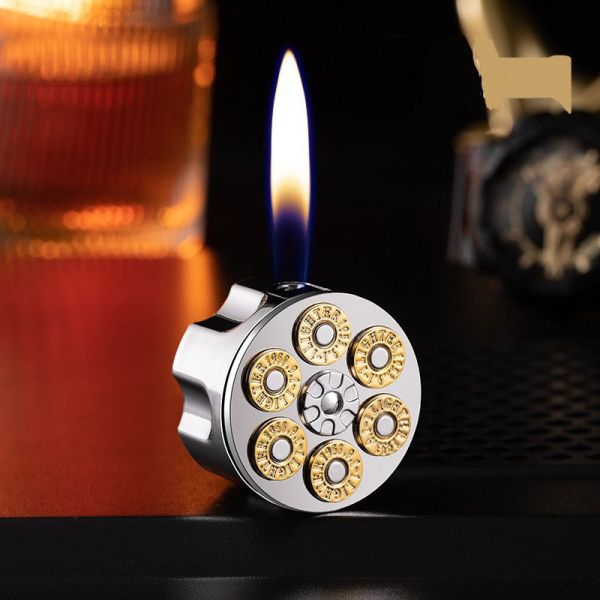 Газова запальничка Koji "Барабан Револьвера" колір Silver