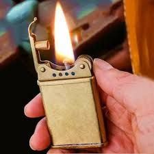 Бензинова запальничка Zorro "Slim Vintage" Матова латунь