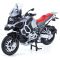 Колекційна модель мотоцикла BMW R1250 GS, 1:12 (Металевий корпус, Світло, Звук) Silver-Red
