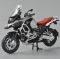 Колекційна модель мотоцикла BMW R1250 GS, 1:12 (Металевий корпус, Світло, Звук) Silver-Red