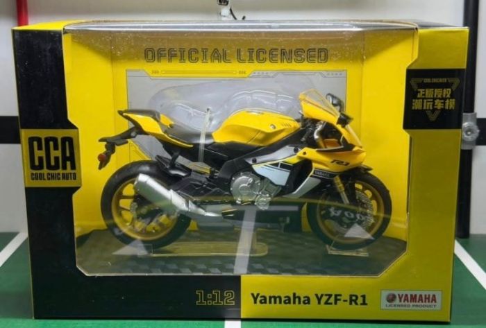 Масштабна модель мотоцикла Yamaha YZF-R1 (1:12), Yellow/Black, CCА