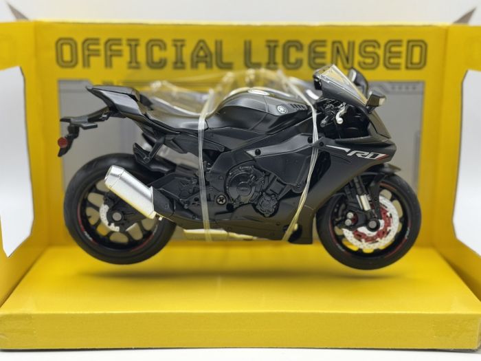 Колекційна модель мотоцикла Yamaha YZF-R1 у масштабі 1:12 колір Чорний