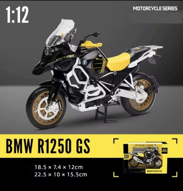 Масштабна модель мотоцикла BMW R1250 GS (1:12) — "40 Years GS" Edition