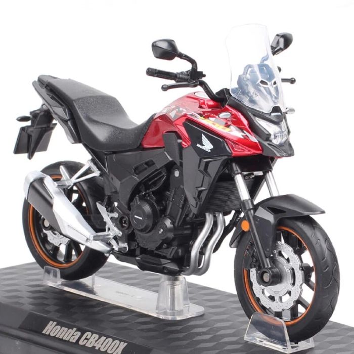 Колекційна масштабна модель мотоцикла Honda CB400X Touring (1:12) — Червоний