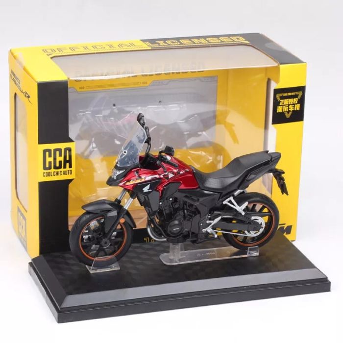 Колекційна масштабна модель мотоцикла Honda CB400X Touring (1:12) — Червоний