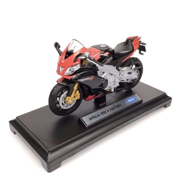 Колекційна модель мотоцикла Welly Aprilia RSV4 Factory (масштаб 1:18)