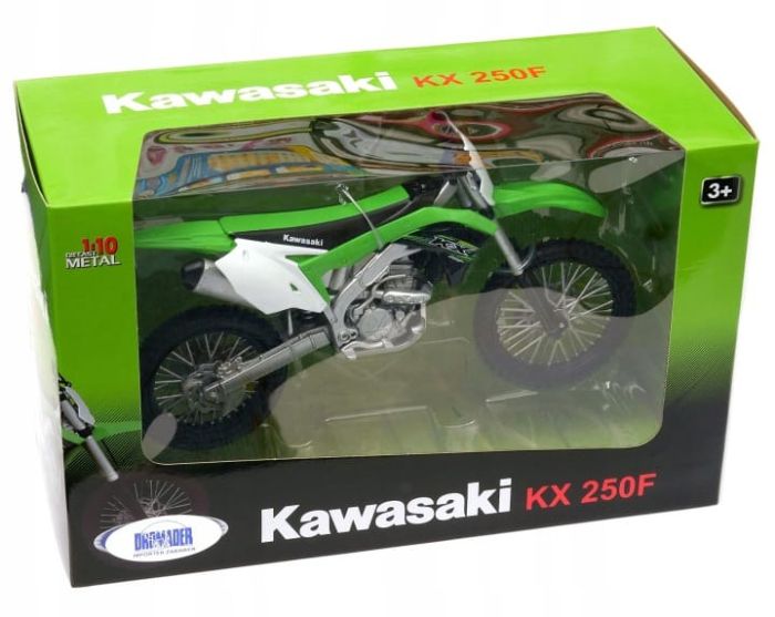 Колекційна масштабна модель мотоцикла Kawasaki KX 250F (1:10)