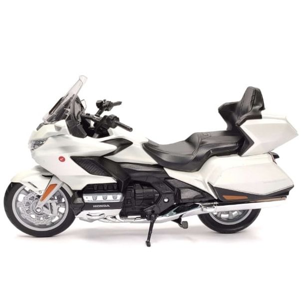 Колекційна модель мотоцикла Honda Gold Wing — Масштаб 1:12 (Welly) колір білий