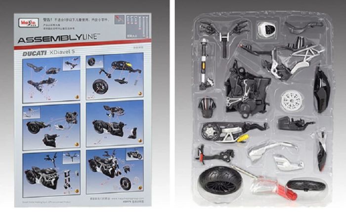Збірна металева модель мотоцикла Maisto Ducati XDiavel S, масштаб 1:12, серія Assembly Line