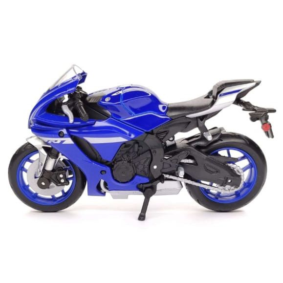 Колекційна модель мотоцикла Yamaha YZF-R1 (2021) — Масштаб 1:18 (Maisto) синя