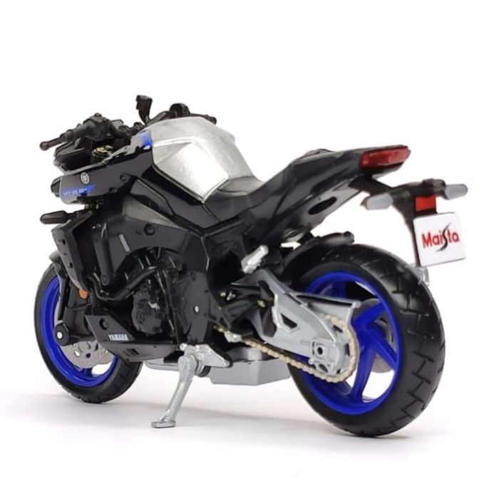 Колекційна модель мотоцикла 2023 Yamaha MT-10 SP (Maisto, 1:18) колір Фірмовий темно-синій з металіком та золотистими елементами