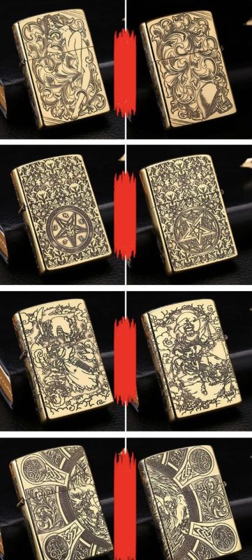 Бензинова запальничка Chief «Baphomet Edition» печатка з головою Бафомета