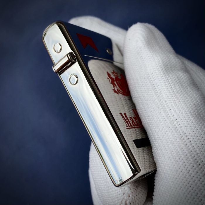 Напівавтоматична бензинова запальничка Zorro «Marlboro Edition» Срібляста