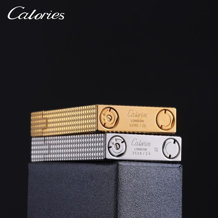 Колекційна Газова запальничка Calories London золотиста