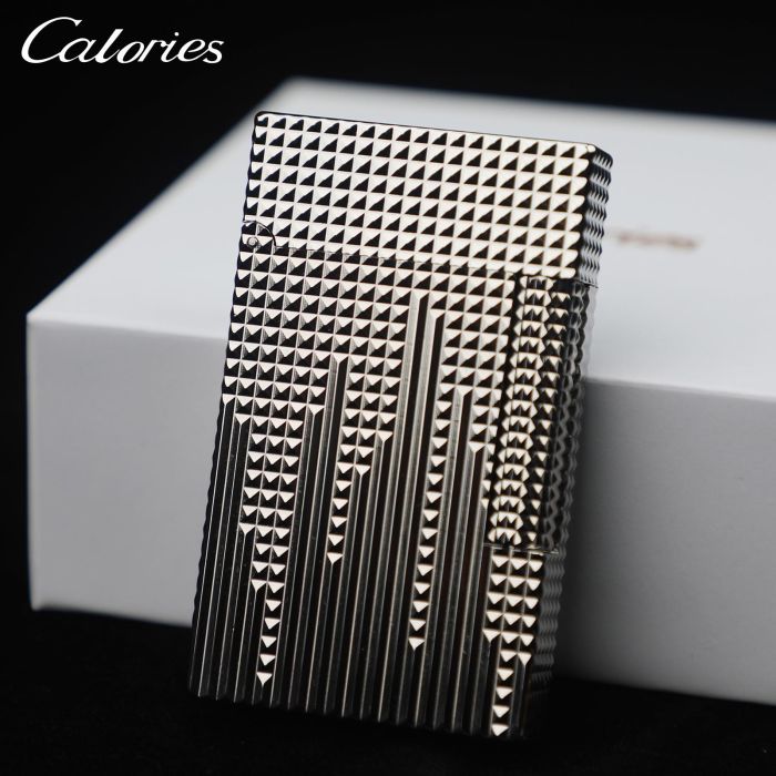 Колекційна Газова запальничка Calories London срібляста