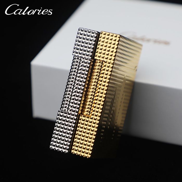 Колекційна Газова запальничка Calories London срібляста