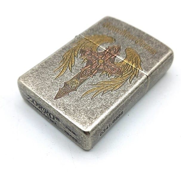 Бензинова латунна запальничка Zorro "Guardian Cross" (Ангельський Хрест) — Обмежена серія