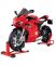 Інтерактивний колекційний мотоцикл Ducati Panigale V4 S (1:6) колір червоний з ефектом диму, світлом і звуком