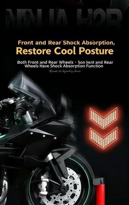 Преміальна колекційна модель мотоцикла Kawasaki Ninja H2R (Масштаб 1:6)з реалістичним звуковим, світловим і паровим спецефектами