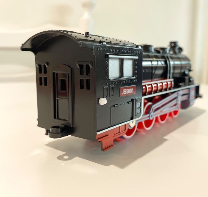 Залізниця Fenfa GP40 & Steam Train (9.4 м, 9 одиниць транспорту, станція) + Комплект живлення (4 акумулятори + зарядка)