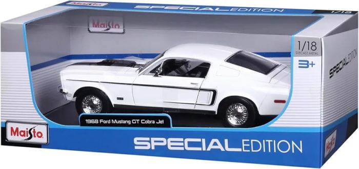 Колекційна модель авто 1968 Ford Mustang GT Cobra Jet (1:18) — Maisto Special Edition