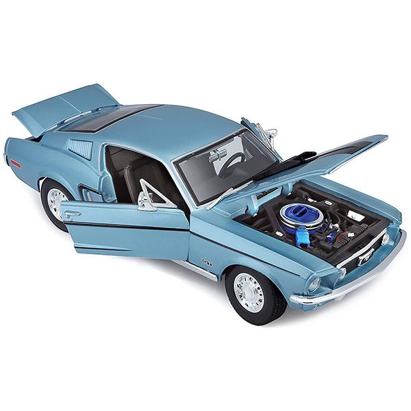 Легенда американського автопрому: Колекційна модель 1968 Ford Mustang GT Cobra Jet (1:18) від Maisto