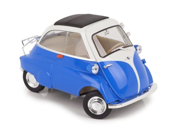 Колекційна модель BMW Isetta Welly 1:18 (синьо-біла) — Легендарний «Bubble Car» 1950-х років у вашій колекції