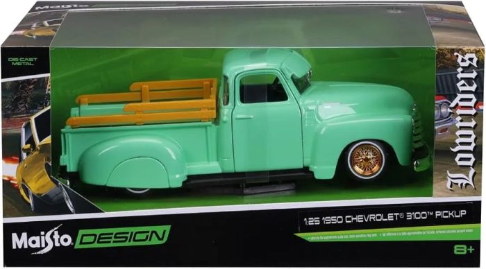 Масштабна модель автомобіля 1950 Chevrolet 3100 Pickup Lowriders (Maisto Design, масш.1:25)