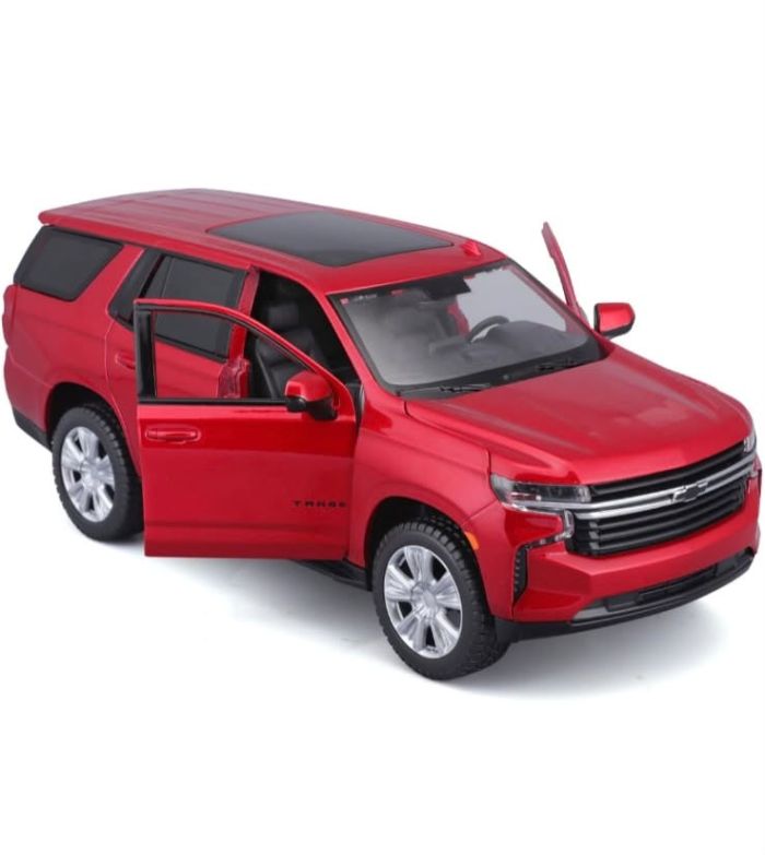 Колекційна автомодель 2021 Chevrolet Tahoe RST (Maisto, масштаб 1:26) — червоний металік