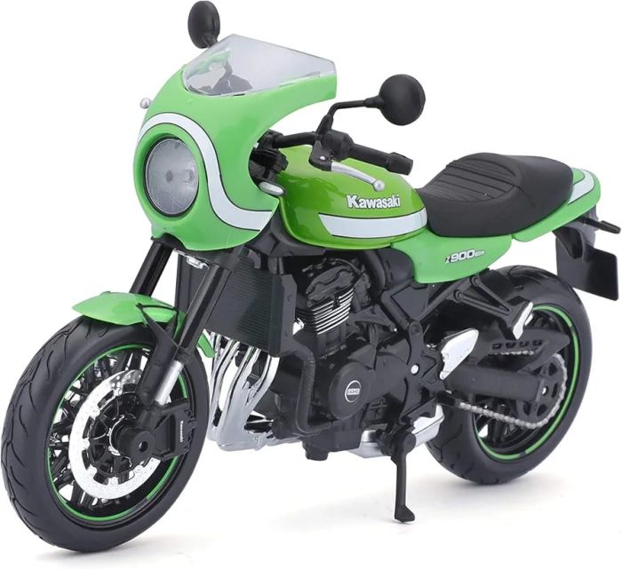 Модель мотоцикла Kawasaki Z900RS Cafe (масштаб 1:12) від Maisto (Зелений із чорним та сріблястими елементами)