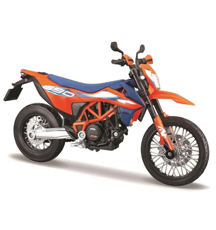Колекційна модель мотоцикла 2023 KTM 690 SMC R (Масштаб 1:12, Maisto)
