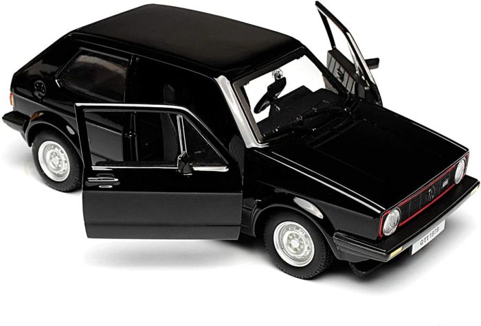 Коллекційна масштабна модель Volkswagen Golf Mk1 GTI (1979) чорний  1:27 від Bburago