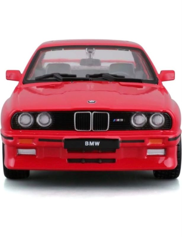 Колекційна масштабна модель авто BMW 3 Series M3 1988 (E30) — від Bburago 1:24, червона
